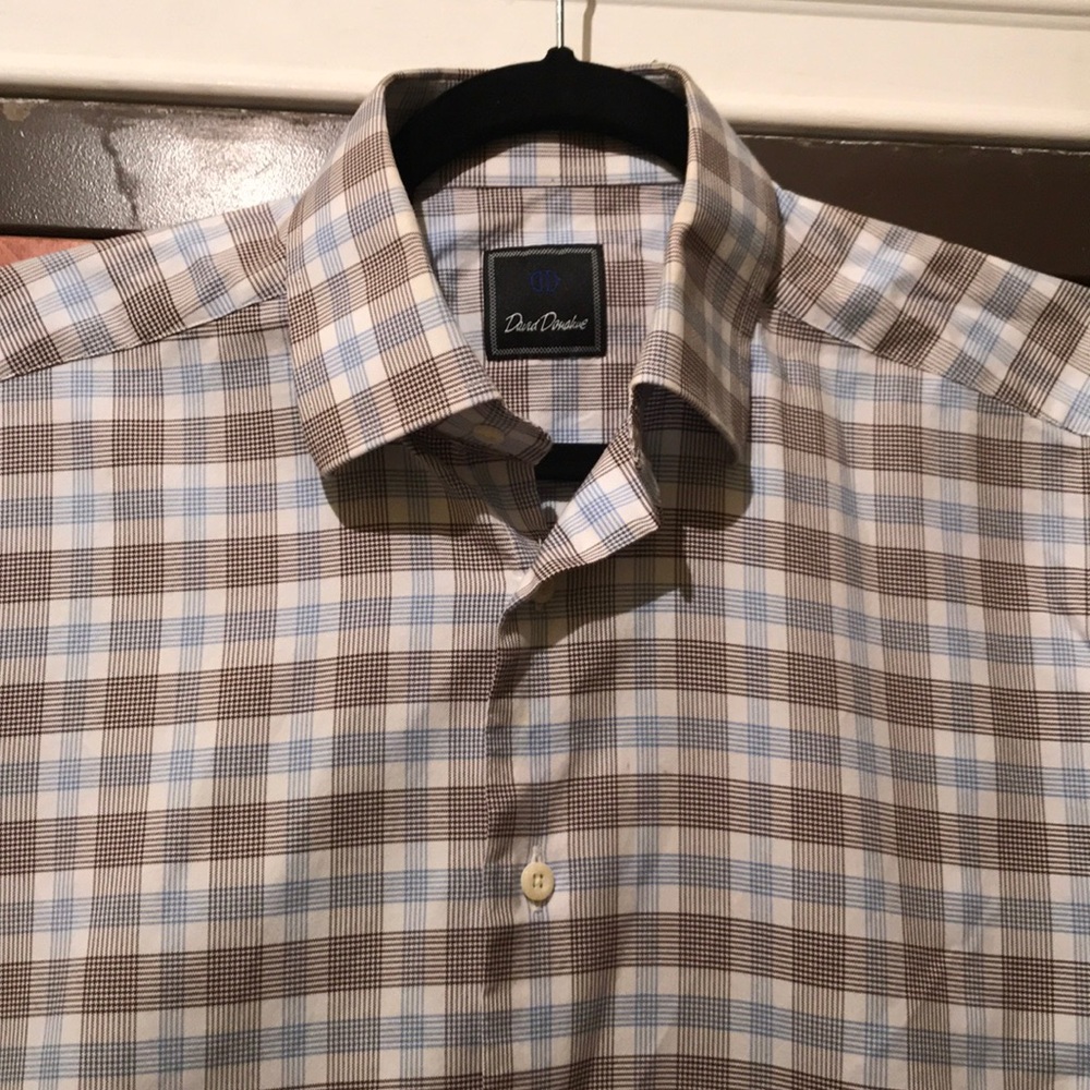 David Donahue dress shirt sz 15 1/2, 34/35